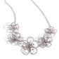 Wiry Wallflowers - Pink Necklace