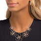 Wiry Wallflowers - Pink Necklace