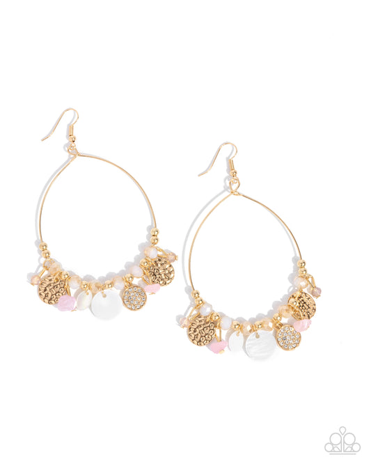 Wiry Wayfarer - Pink Earring