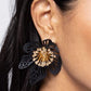 Wonderland Wallflower - Black Earring