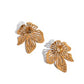 Wonderland Wallflower - Brown Earring