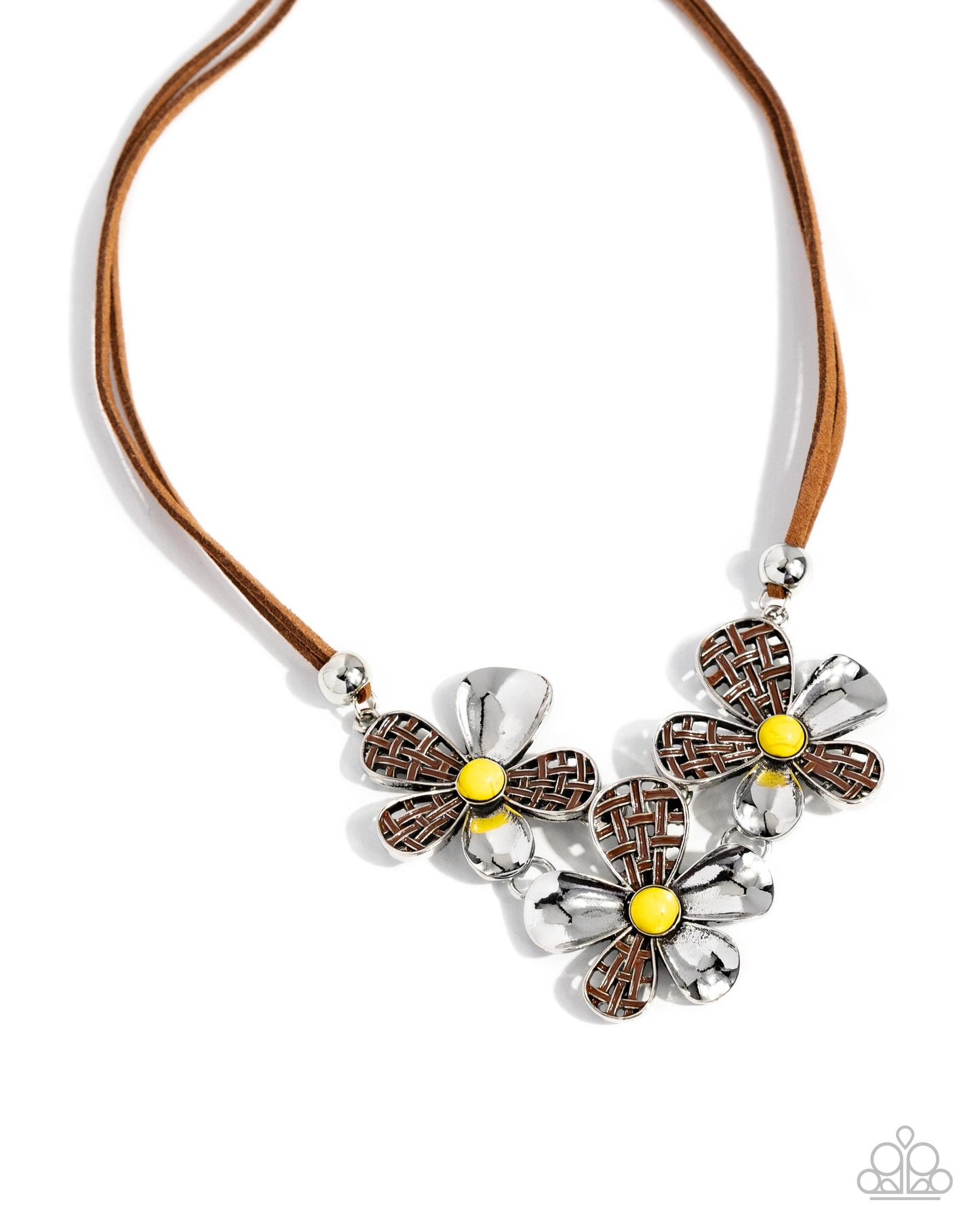 Woven Welcome - Yellow Necklace