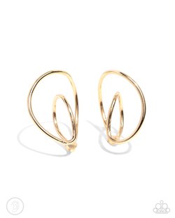 Wraparound Whimsy - Gold Earring