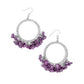 Wreathed Wisteria - Purple Earring