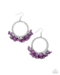 Wreathed Wisteria - Purple Earring