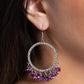 Wreathed Wisteria - Purple Earring