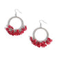 Wreathed Wisteria - Red Earring