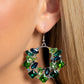 Wreathed in Watercolors - Green Earring