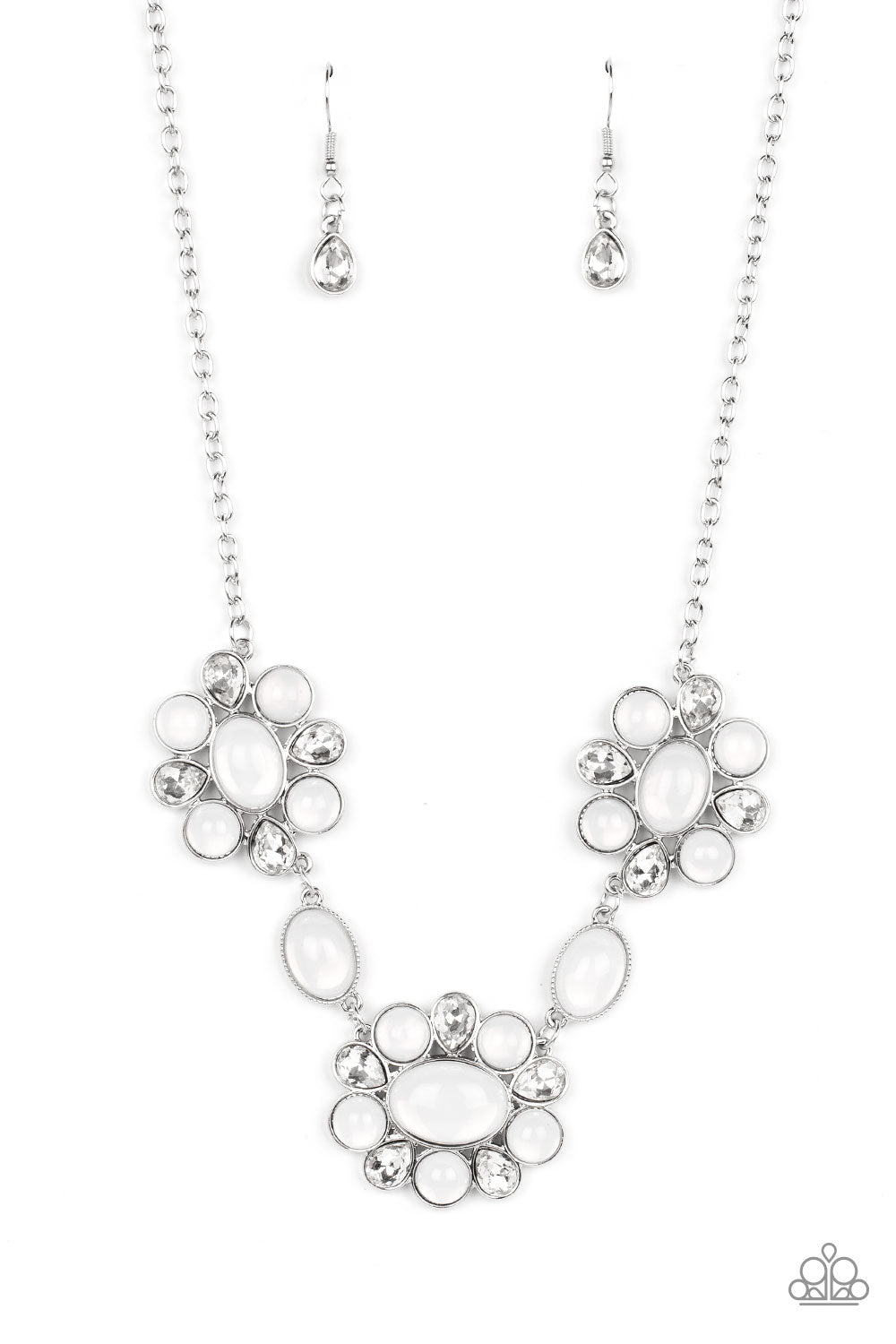 Your Chariot Awaits - White Necklace