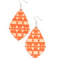 Zimbabwe Zoo - Orange Earring