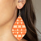 Zimbabwe Zoo - Orange Earring