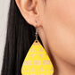 Zimbabwe Zoo - Yellow Earring
