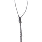 Zipper Zeal - Black Necklace
