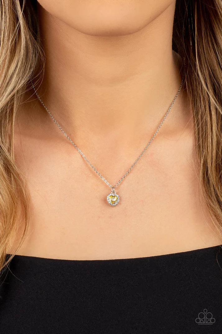 A Little Lovestruck Yellow Necklace