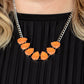 Above the Clouds Orange Necklace