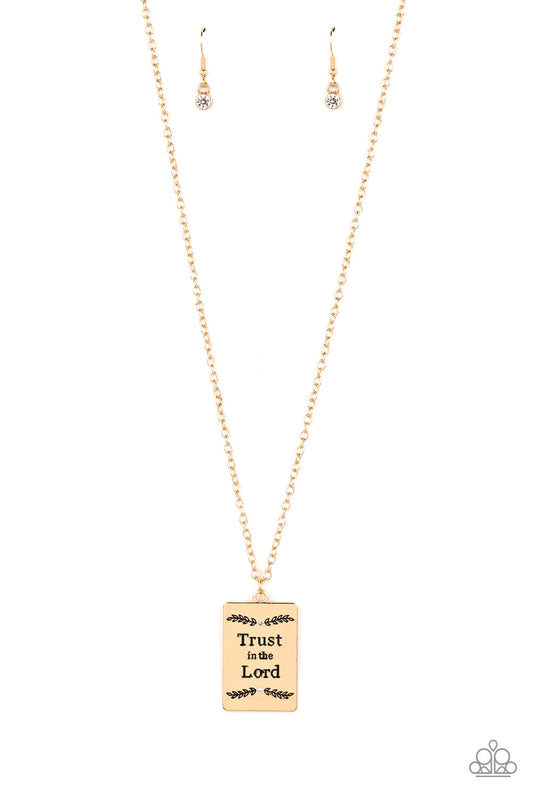 All About Trust Gold Necklace