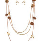 Alluring Luxe - Brown Necklace
