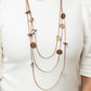 Alluring Luxe - Brown Necklace