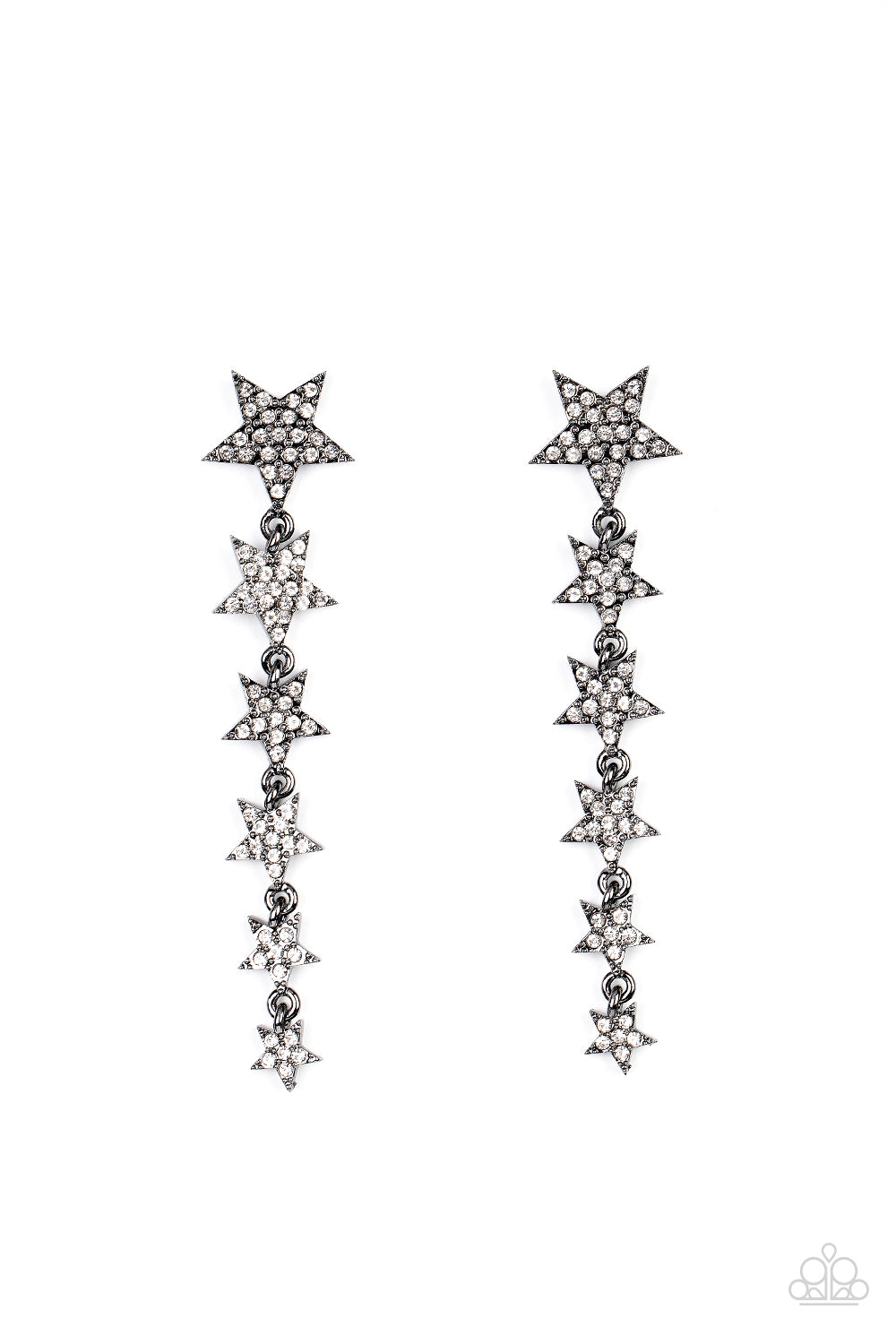 Americana Attitude Gun Metal Earring
