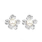 Apple Blossom Pearls - White Earring