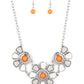 Aquatic Garden - Orange Necklace