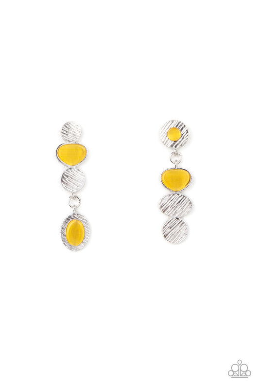 Asymmetrical Appeal - Yellow Earring