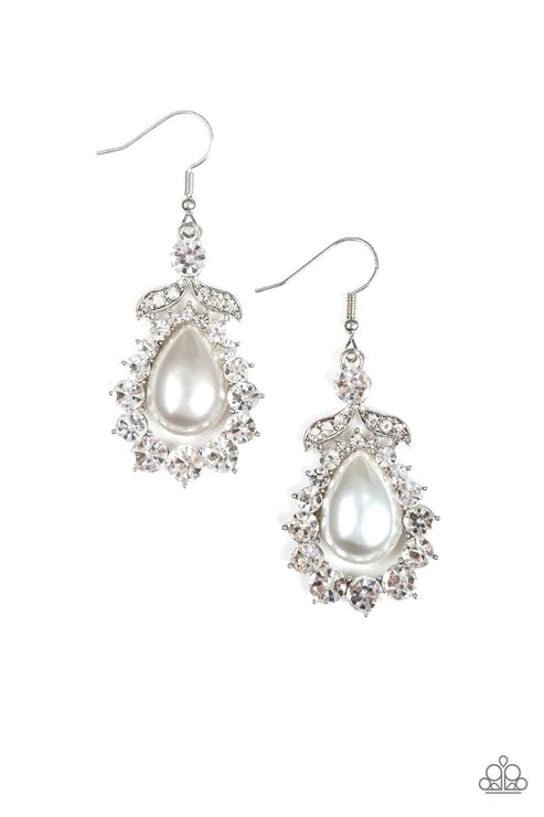 Award Winning Shimmer - White Earring