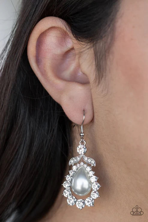 Award Winning Shimmer - White Earring