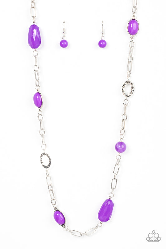 Barcelona Bash - Purple Necklace
