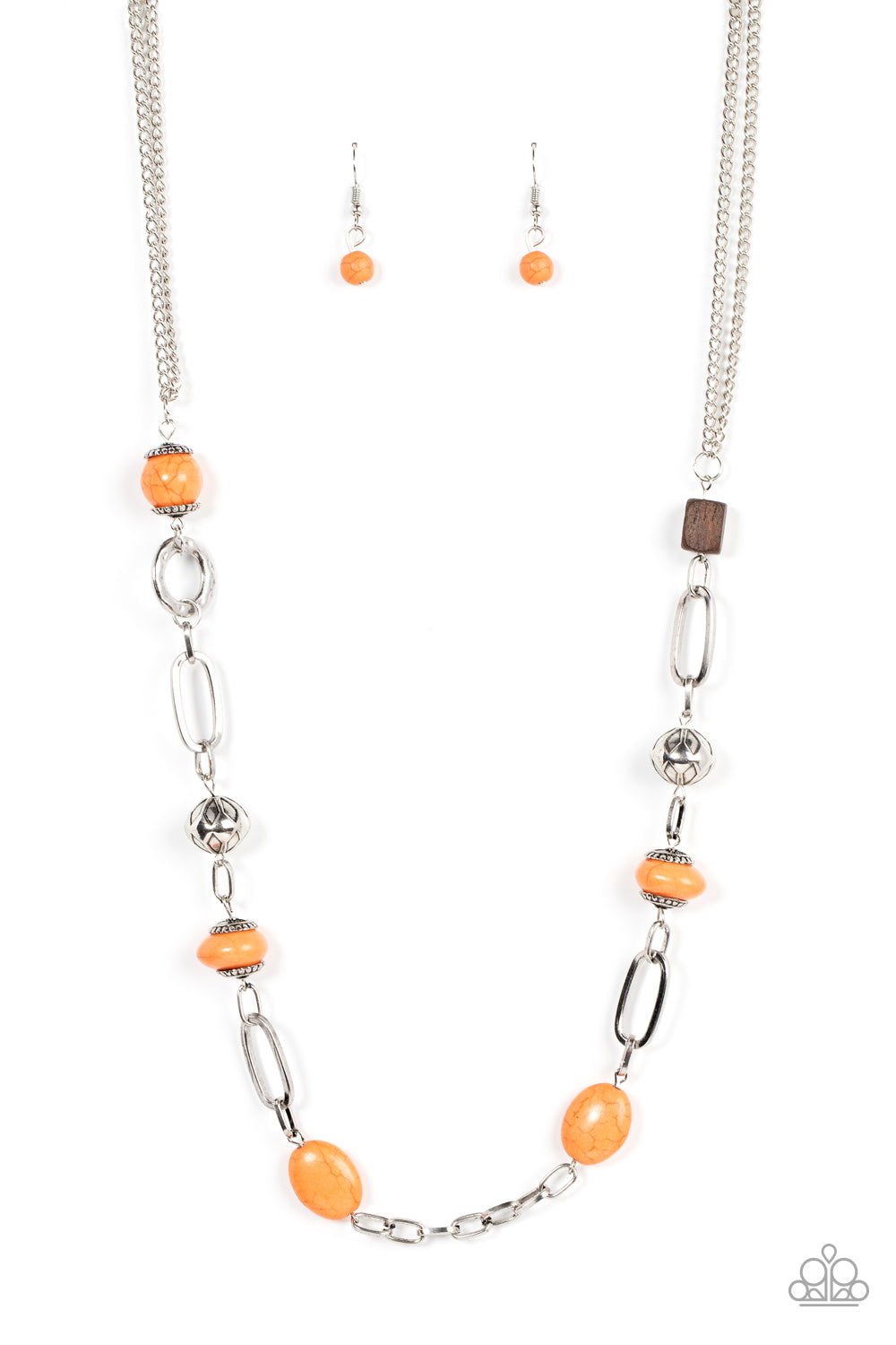 Barefoot Bohemian Orange Necklace