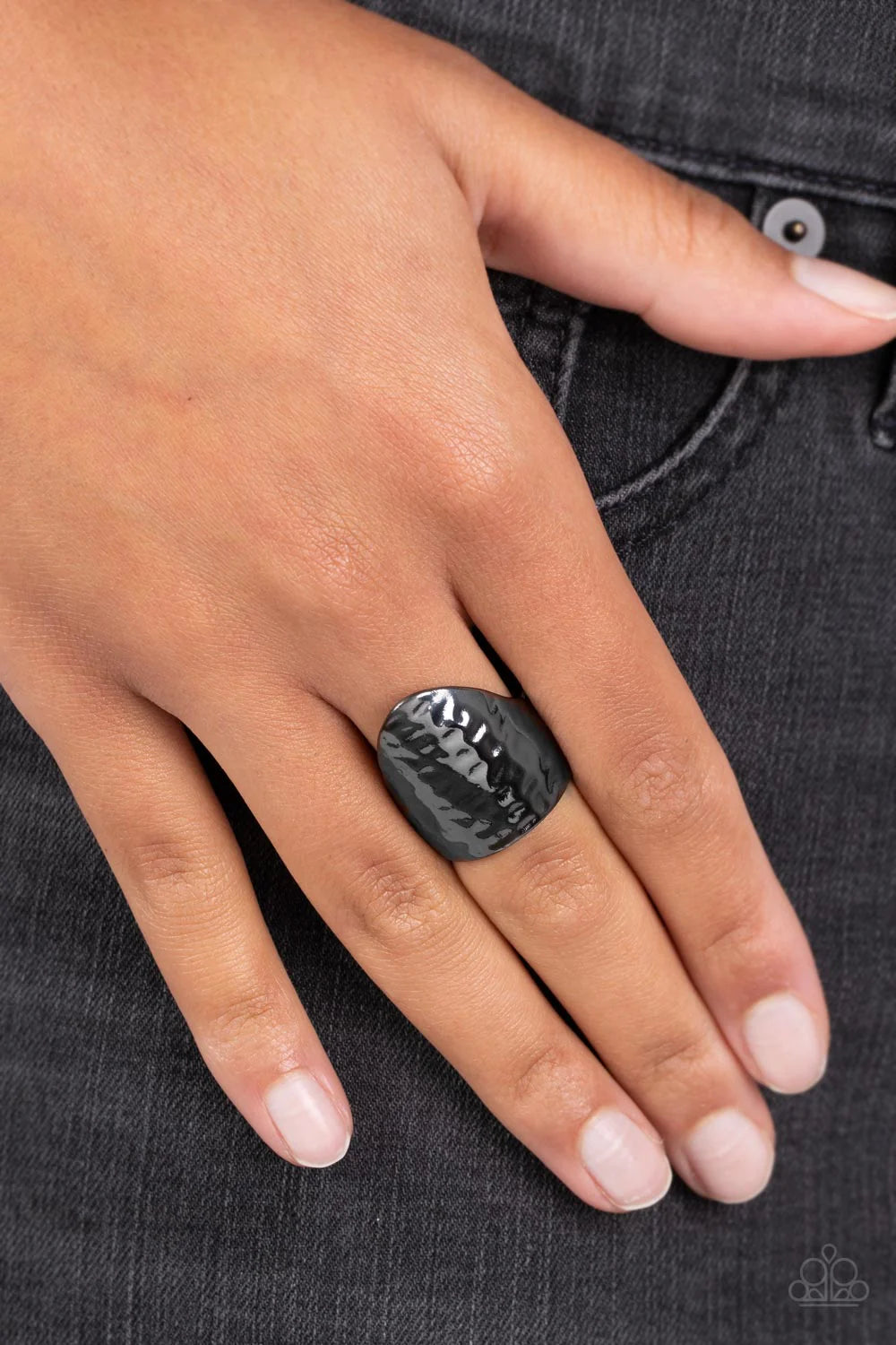 Basic Instincts - Gun Metal Ring