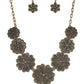 Basketful of Blossoms - Brass Necklace