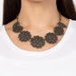 Basketful of Blossoms - Brass Necklace
