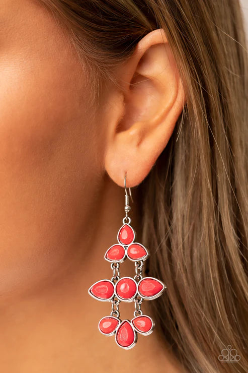 Bay Breezin - Red Earring