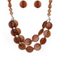 Beach Day Demure - Brown Necklace