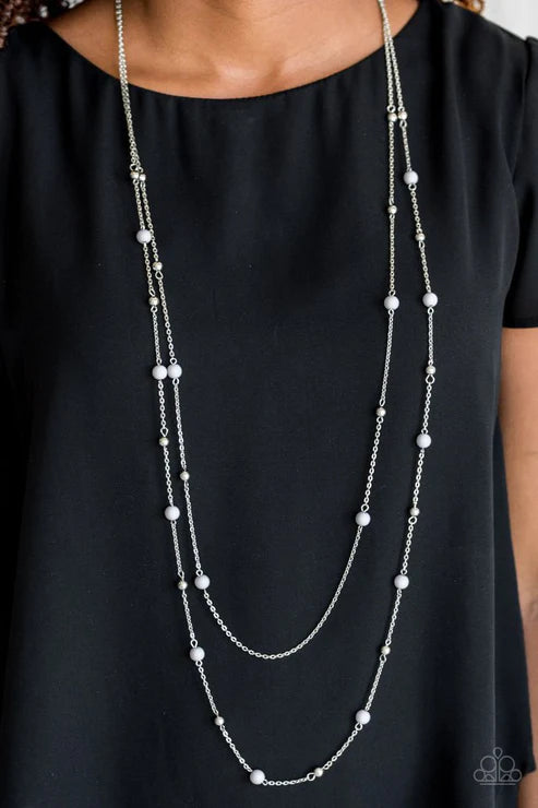 Beach Party Pageant - Silver Necklace