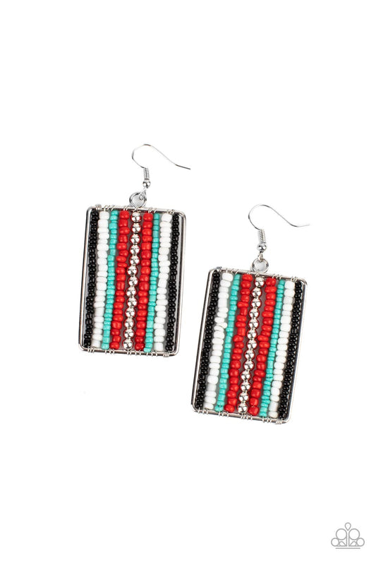 Beadwork Wonder - Red Earring