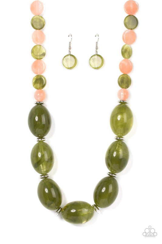 Belle of the Beach Green Necklace