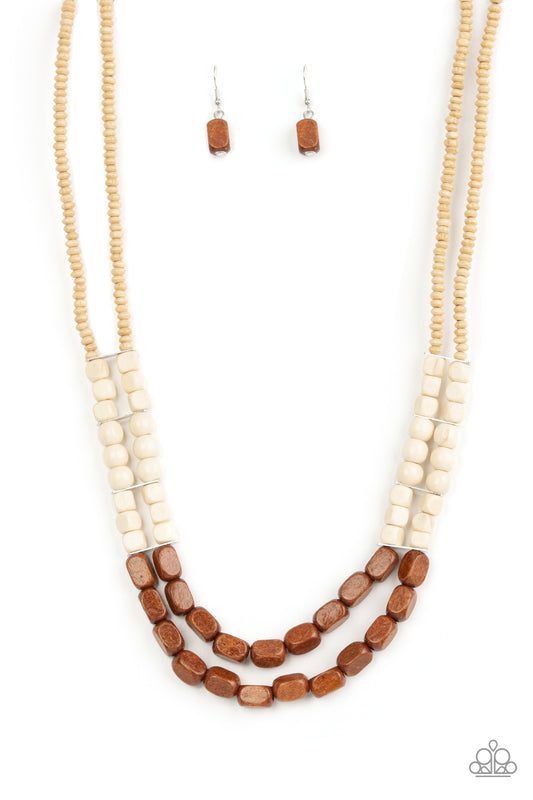 Bermuda Bellhop - Brown Necklace