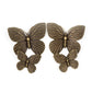 Blushing Butterflies - Brass Earring