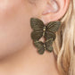 Blushing Butterflies - Brass Earring