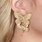 Blushing Butterflies - Gold Earring