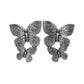 Blushing Butterflies - Silver Earrings