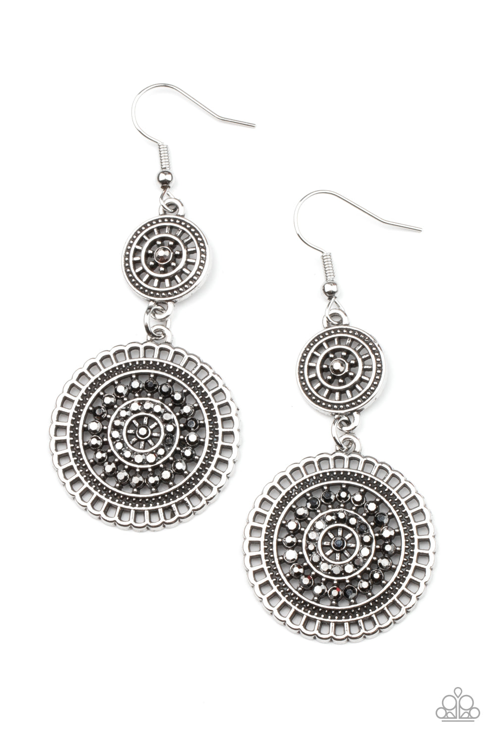 Bohemian Bedazzle - Silver Earring