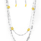 Bold Buds Yellow Necklace