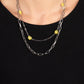 Bold Buds Yellow Necklace