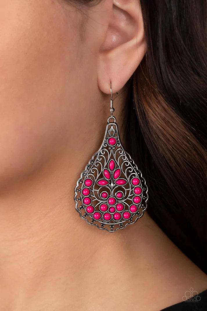 Botanical Beauty - Pink Earring