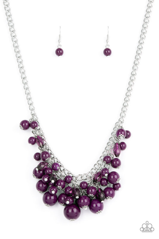 Broadway Bustle Purple Necklace