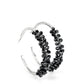 Bubble-Bursting Bling Black Earring