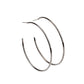 Can I get a HOOP HOOP Gun Metal Earring